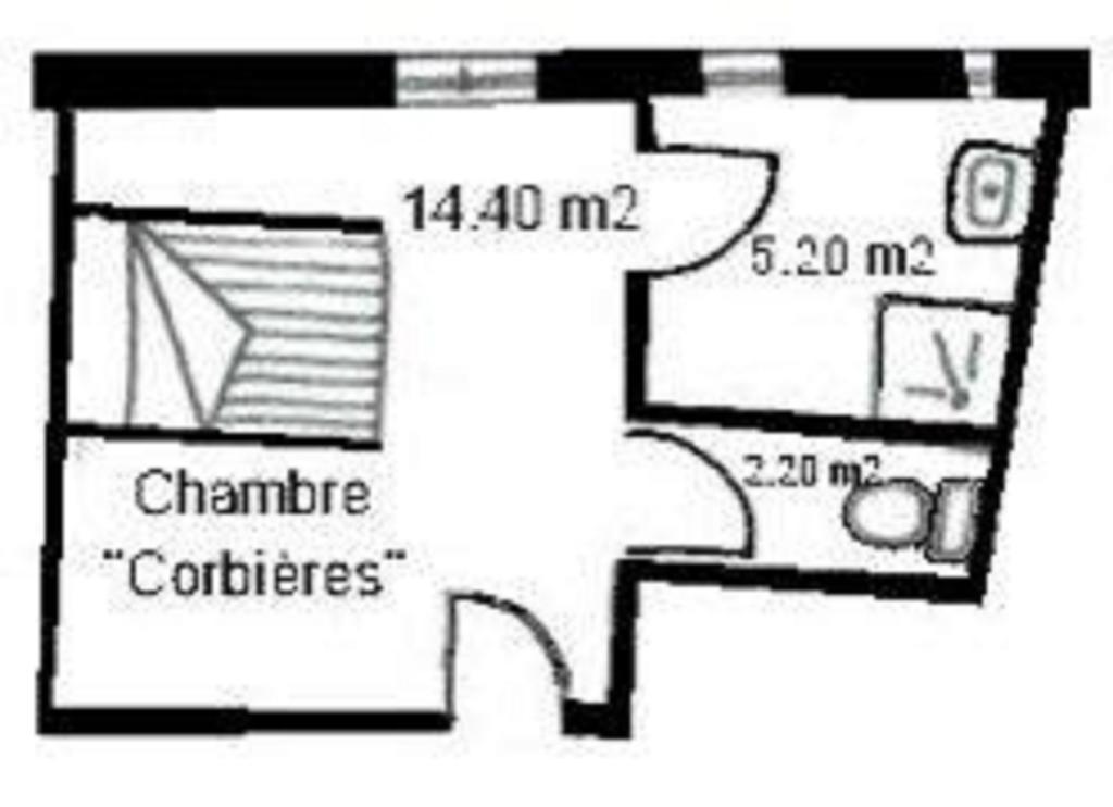 مبيت وإفطار Portel-des-Corbieres Relais De Tamaroque الغرفة الصورة